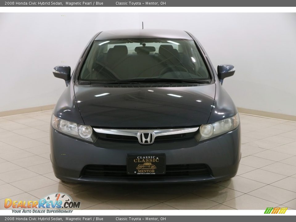 2008 Honda Civic Hybrid Sedan Magnetic Pearl / Blue Photo #2