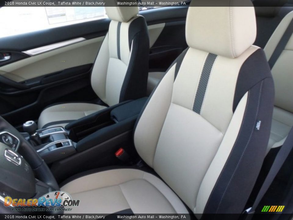 Front Seat of 2018 Honda Civic LX Coupe Photo #7