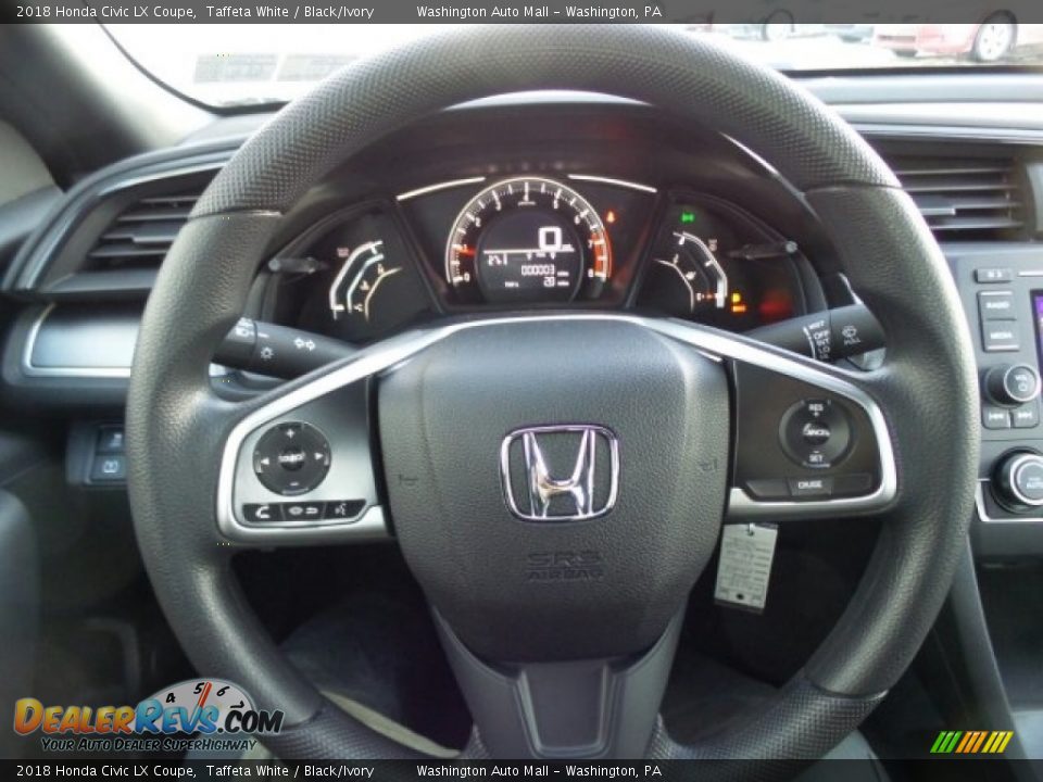 2018 Honda Civic LX Coupe Steering Wheel Photo #11