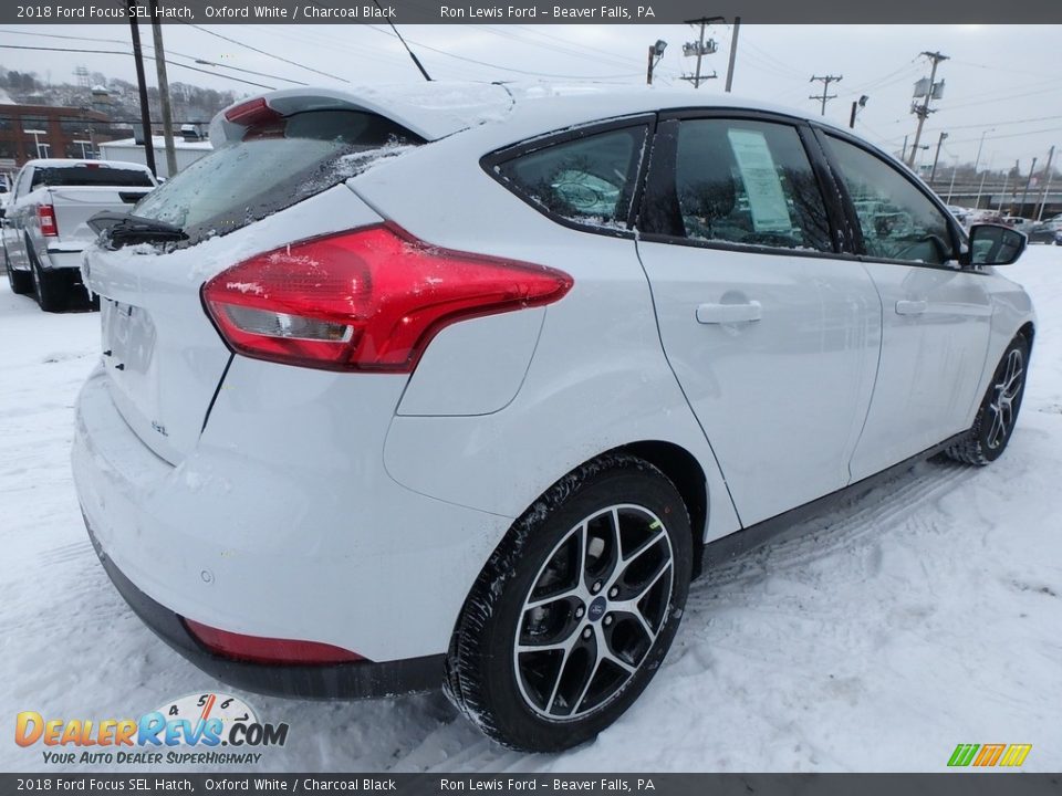2018 Ford Focus SEL Hatch Oxford White / Charcoal Black Photo #3