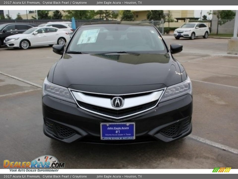 2017 Acura ILX Premium Crystal Black Pearl / Graystone Photo #2
