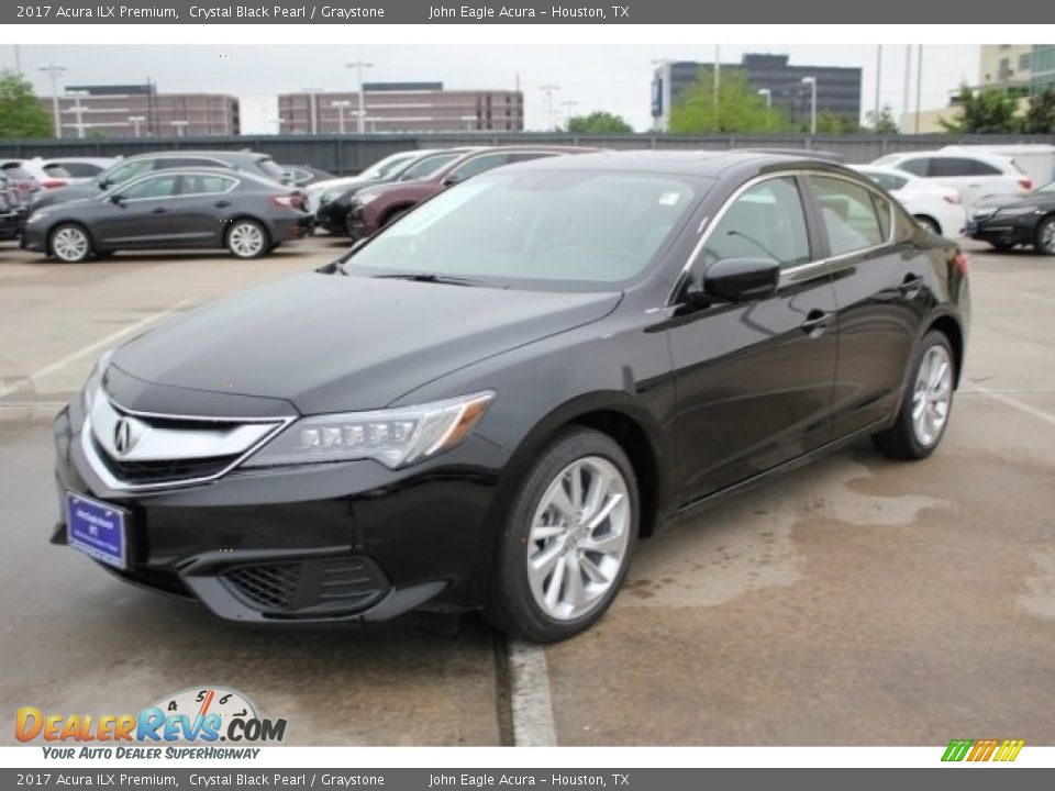 2017 Acura ILX Premium Crystal Black Pearl / Graystone Photo #3