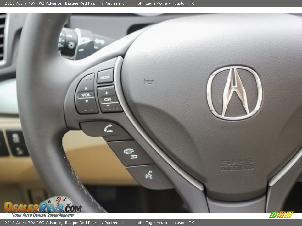 2018 Acura RDX FWD Advance Basque Red Pearl II / Parchment Photo #29