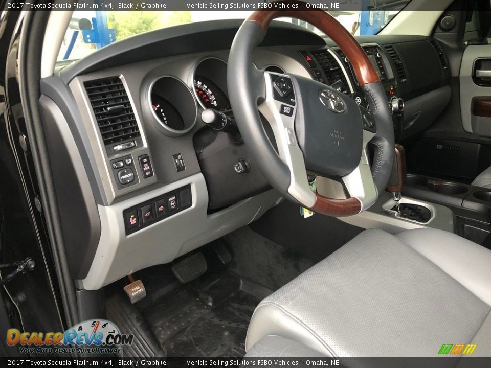 2017 Toyota Sequoia Platinum 4x4 Steering Wheel Photo #8