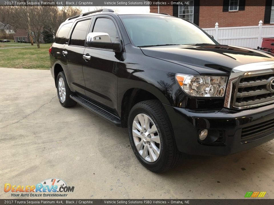 2017 Toyota Sequoia Platinum 4x4 Black / Graphite Photo #24