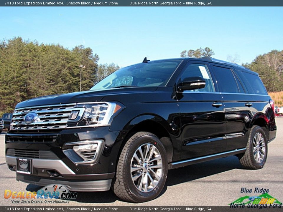2018 Ford Expedition Limited 4x4 Shadow Black / Medium Stone Photo #1