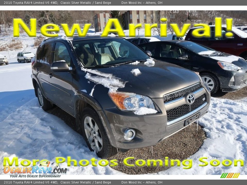 2010 Toyota RAV4 Limited V6 4WD Classic Silver Metallic / Sand Beige Photo #1