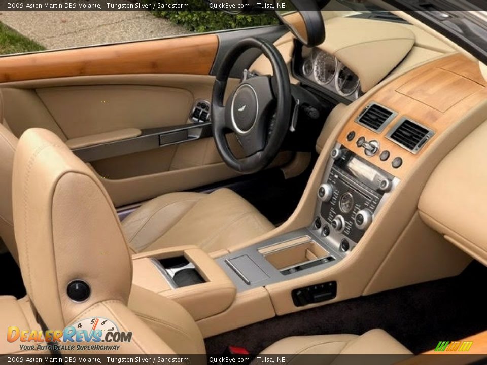 2009 Aston Martin DB9 Volante Tungsten Silver / Sandstorm Photo #10