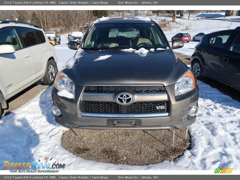2010 Toyota RAV4 Limited V6 4WD Classic Silver Metallic / Sand Beige Photo #2
