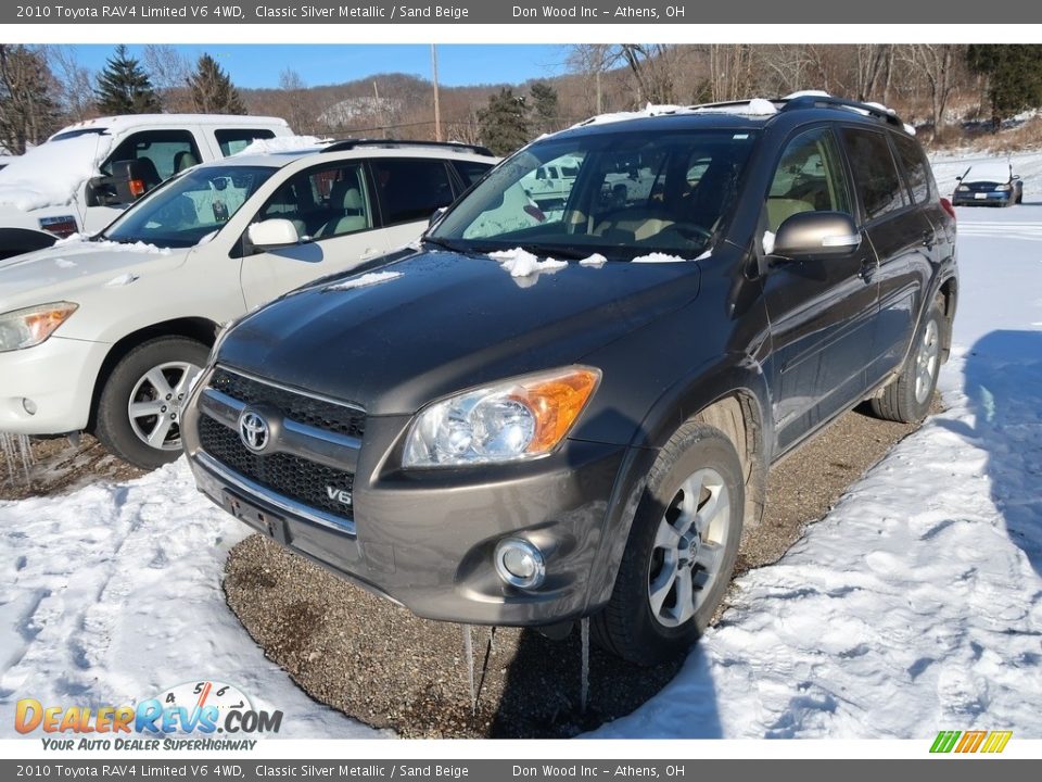 2010 Toyota RAV4 Limited V6 4WD Classic Silver Metallic / Sand Beige Photo #3