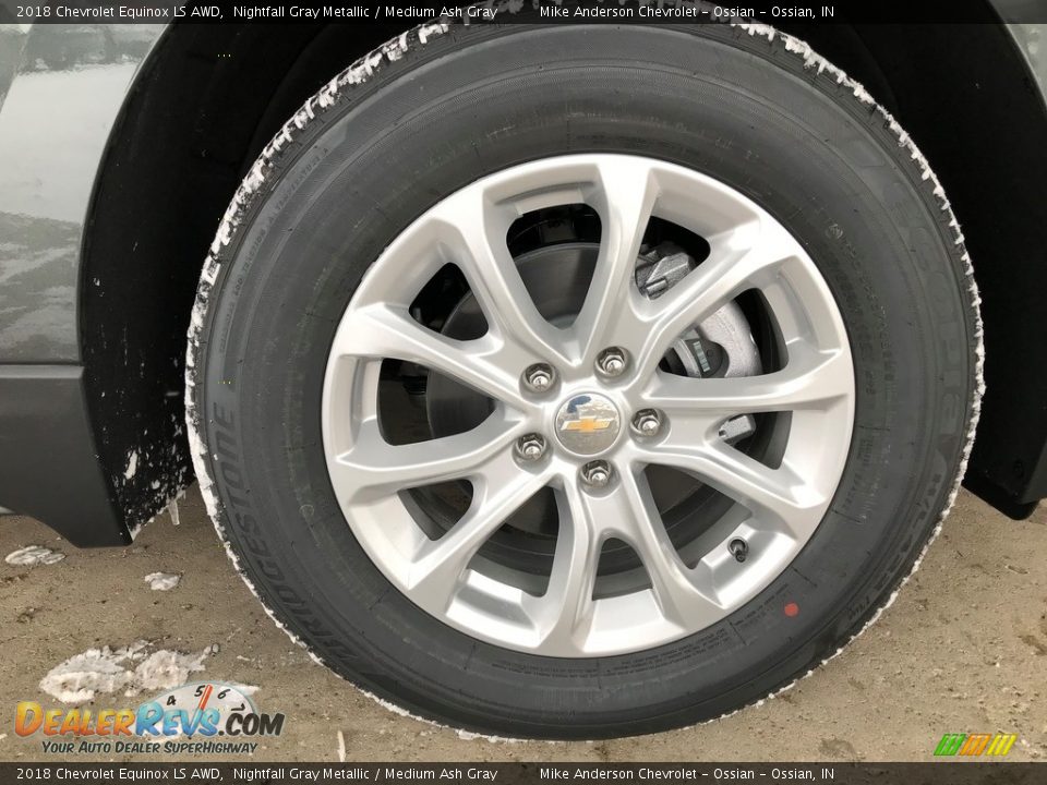 2018 Chevrolet Equinox LS AWD Nightfall Gray Metallic / Medium Ash Gray Photo #3