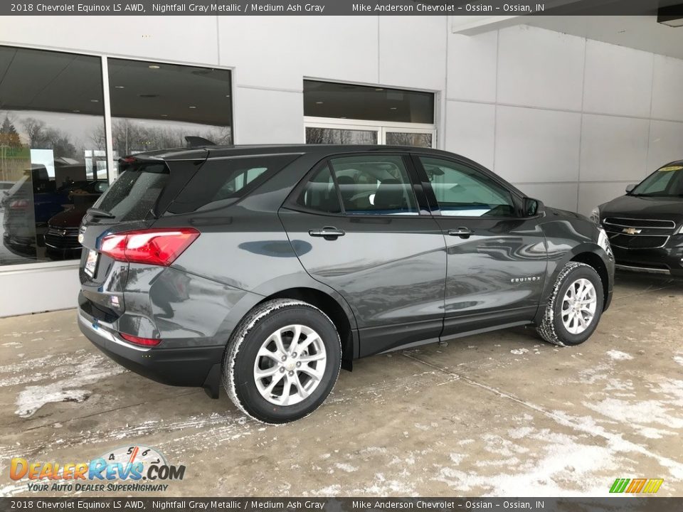 2018 Chevrolet Equinox LS AWD Nightfall Gray Metallic / Medium Ash Gray Photo #4