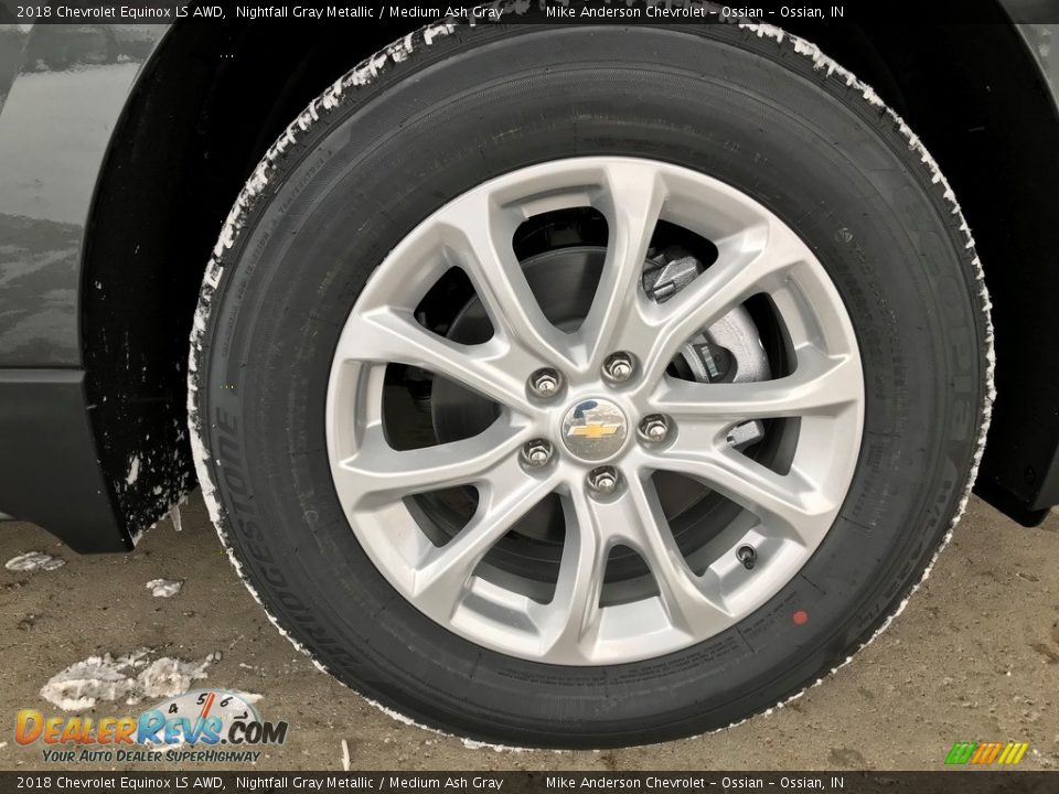 2018 Chevrolet Equinox LS AWD Nightfall Gray Metallic / Medium Ash Gray Photo #5
