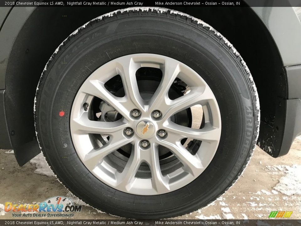 2018 Chevrolet Equinox LS AWD Nightfall Gray Metallic / Medium Ash Gray Photo #7