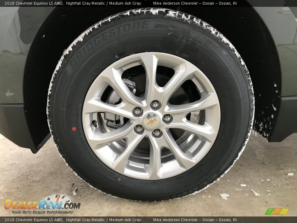 2018 Chevrolet Equinox LS AWD Nightfall Gray Metallic / Medium Ash Gray Photo #10