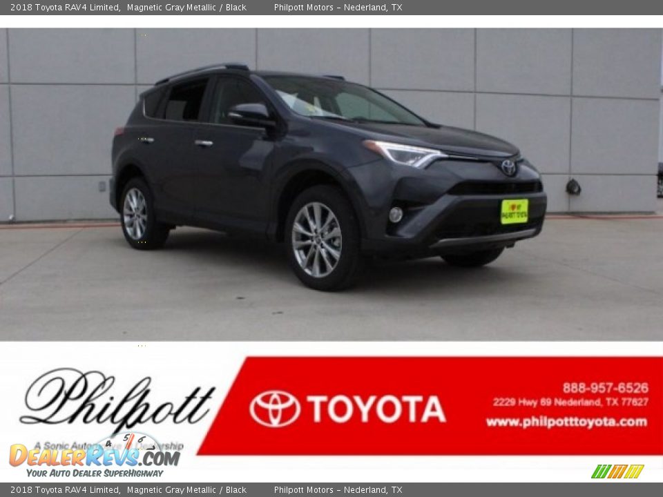2018 Toyota RAV4 Limited Magnetic Gray Metallic / Black Photo #1