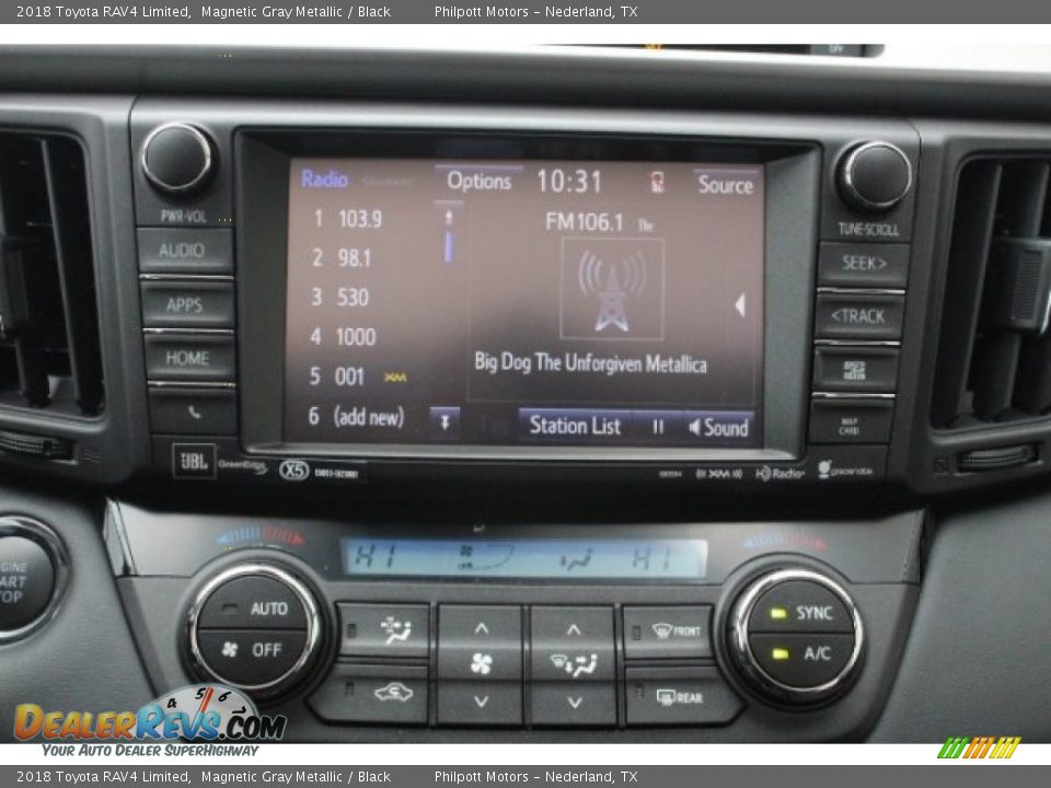 2018 Toyota RAV4 Limited Magnetic Gray Metallic / Black Photo #18