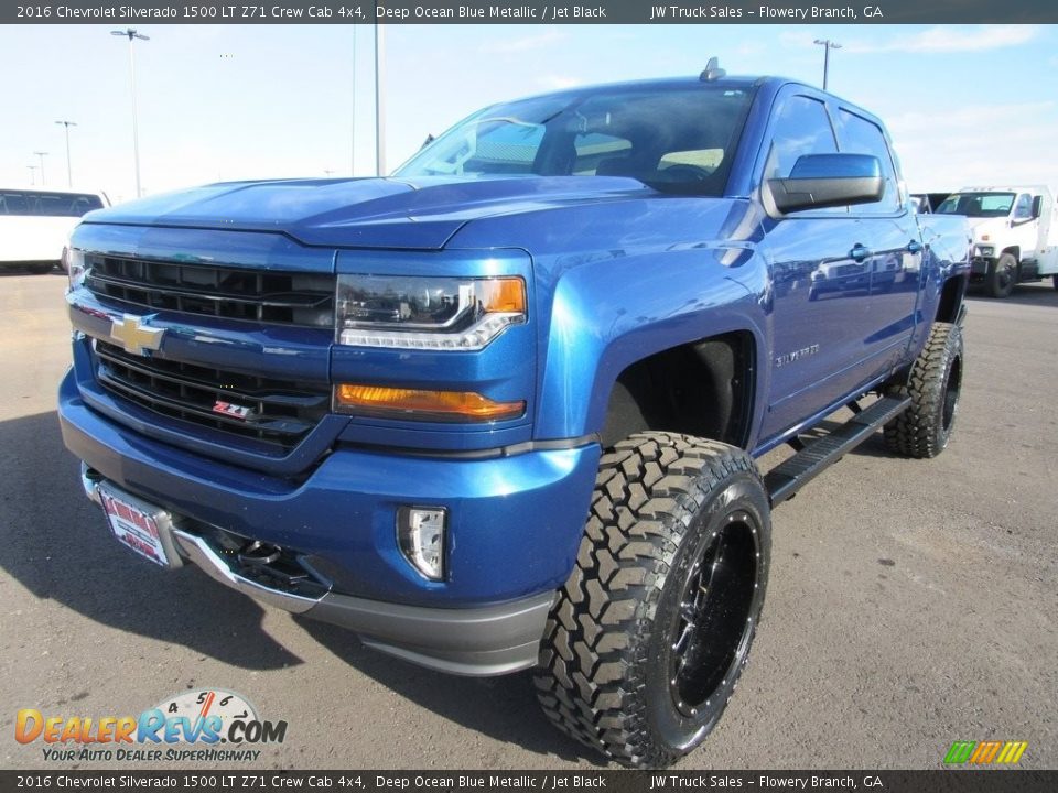 2016 Chevrolet Silverado 1500 LT Z71 Crew Cab 4x4 Deep Ocean Blue Metallic / Jet Black Photo #1