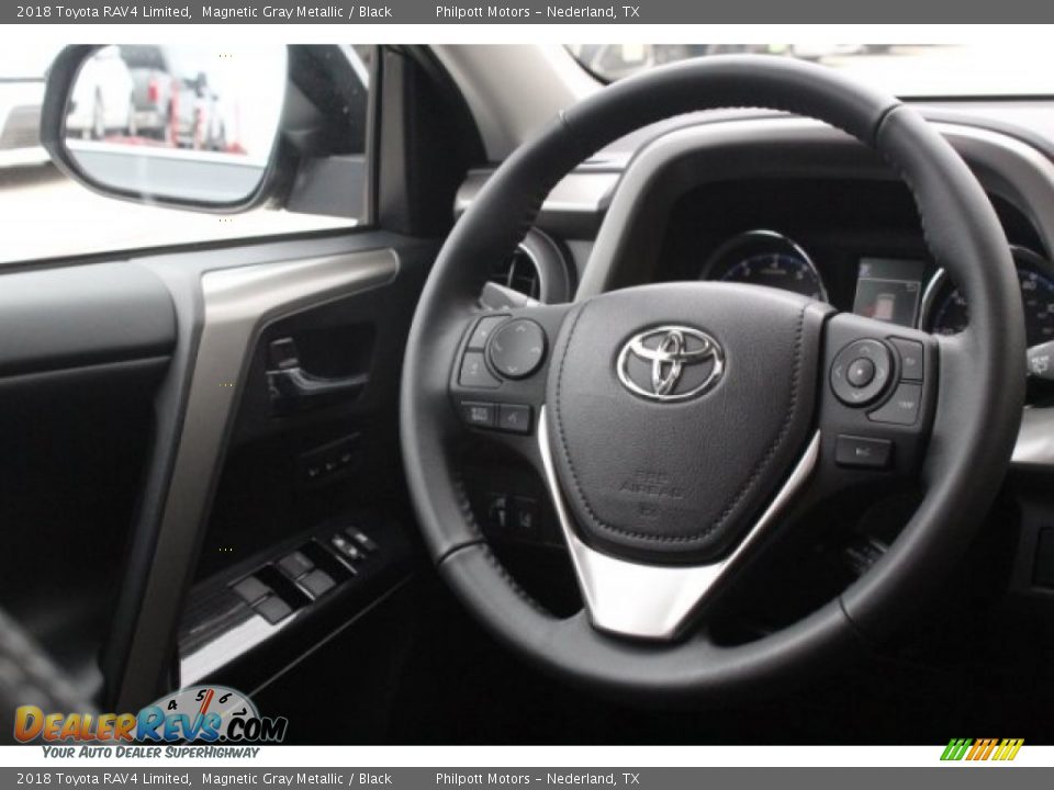 2018 Toyota RAV4 Limited Magnetic Gray Metallic / Black Photo #25
