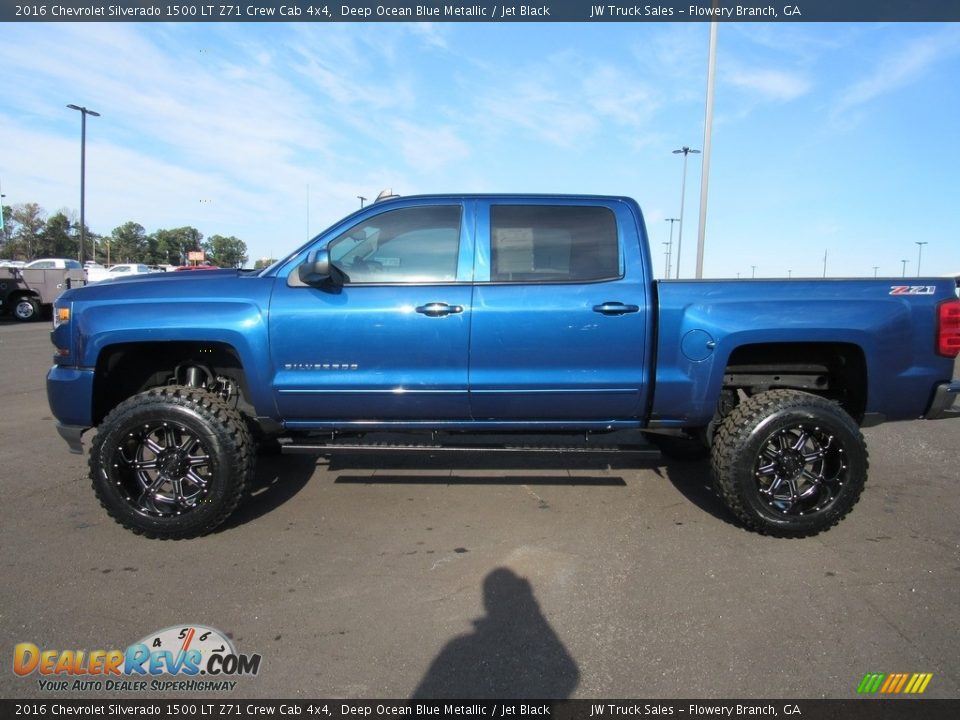 2016 Chevrolet Silverado 1500 LT Z71 Crew Cab 4x4 Deep Ocean Blue Metallic / Jet Black Photo #2