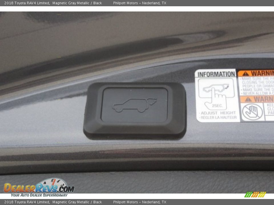 2018 Toyota RAV4 Limited Magnetic Gray Metallic / Black Photo #27