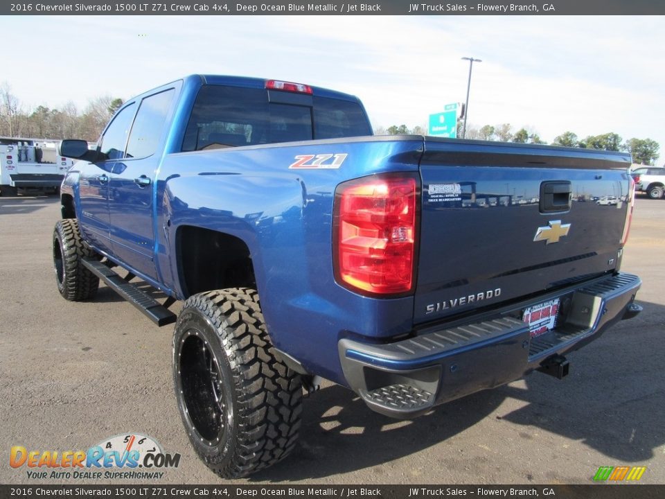 2016 Chevrolet Silverado 1500 LT Z71 Crew Cab 4x4 Deep Ocean Blue Metallic / Jet Black Photo #3
