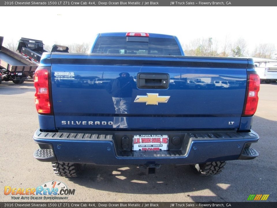 2016 Chevrolet Silverado 1500 LT Z71 Crew Cab 4x4 Deep Ocean Blue Metallic / Jet Black Photo #4