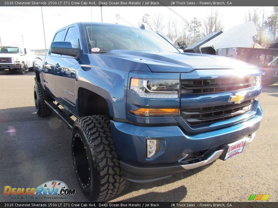 2016 Chevrolet Silverado 1500 LT Z71 Crew Cab 4x4 Deep Ocean Blue Metallic / Jet Black Photo #7