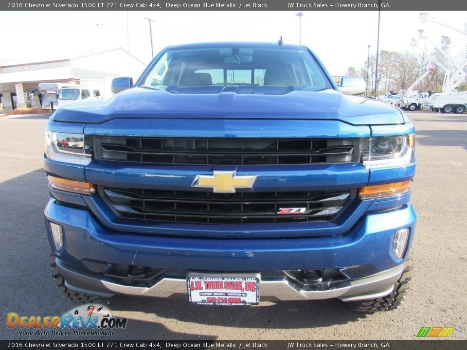 2016 Chevrolet Silverado 1500 LT Z71 Crew Cab 4x4 Deep Ocean Blue Metallic / Jet Black Photo #8