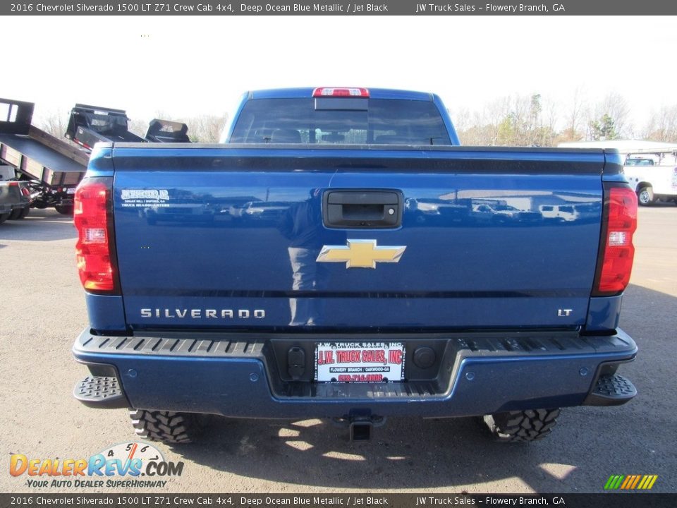 2016 Chevrolet Silverado 1500 LT Z71 Crew Cab 4x4 Deep Ocean Blue Metallic / Jet Black Photo #9