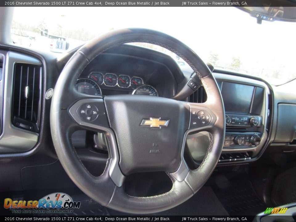 2016 Chevrolet Silverado 1500 LT Z71 Crew Cab 4x4 Deep Ocean Blue Metallic / Jet Black Photo #21