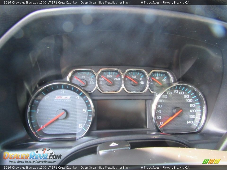 2016 Chevrolet Silverado 1500 LT Z71 Crew Cab 4x4 Deep Ocean Blue Metallic / Jet Black Photo #22