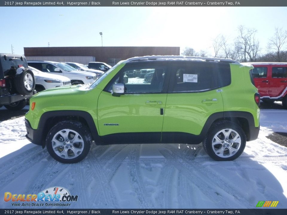 2017 Jeep Renegade Limited 4x4 Hypergreen / Black Photo #2