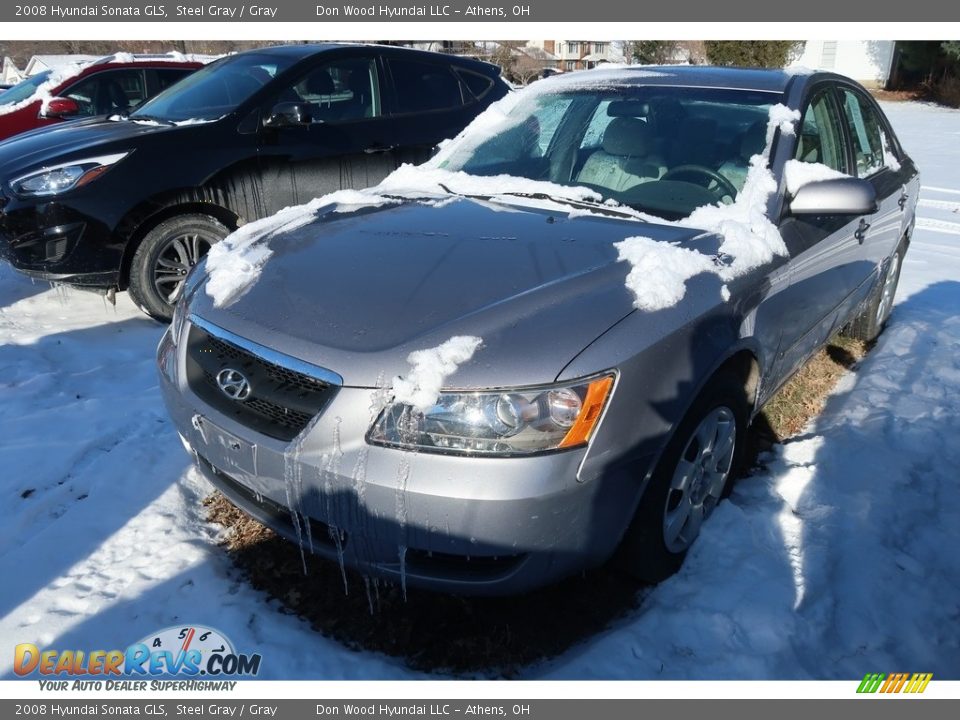 2008 Hyundai Sonata GLS Steel Gray / Gray Photo #3