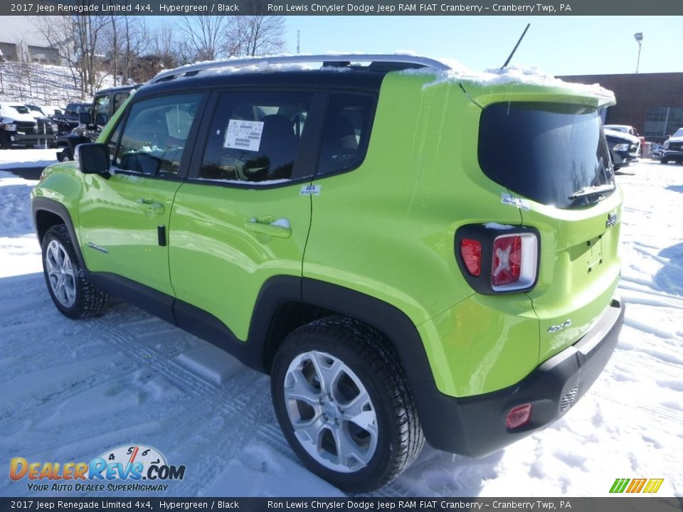 2017 Jeep Renegade Limited 4x4 Hypergreen / Black Photo #3