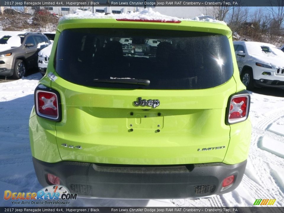 2017 Jeep Renegade Limited 4x4 Hypergreen / Black Photo #4