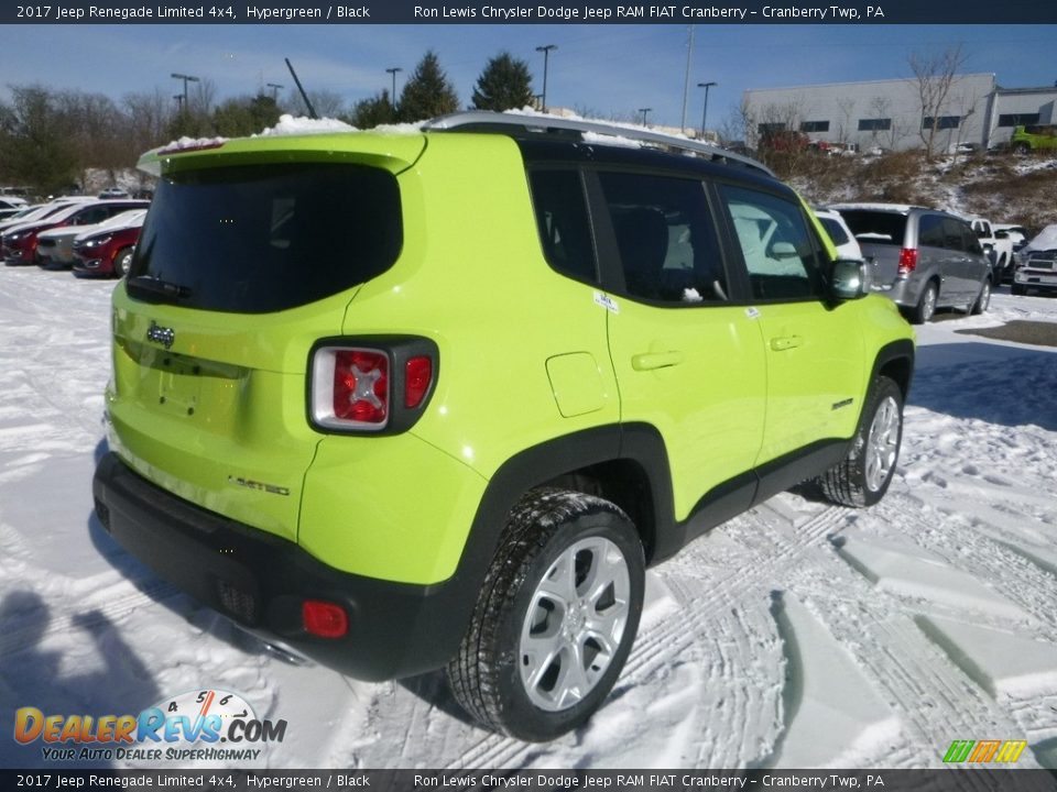 2017 Jeep Renegade Limited 4x4 Hypergreen / Black Photo #5