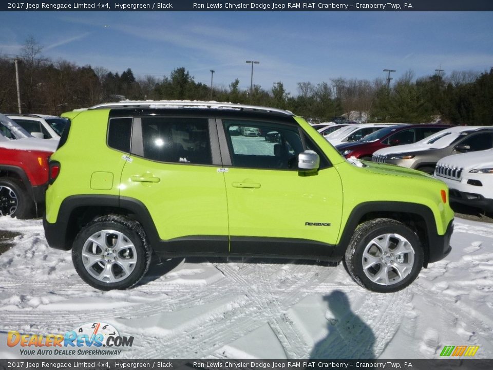 2017 Jeep Renegade Limited 4x4 Hypergreen / Black Photo #6