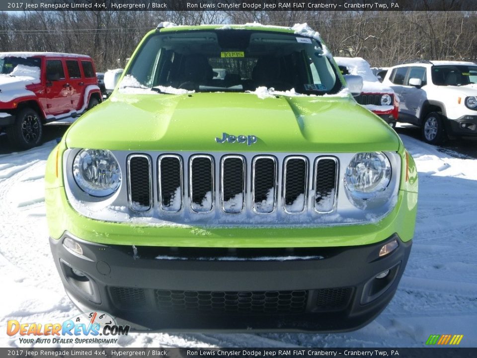 2017 Jeep Renegade Limited 4x4 Hypergreen / Black Photo #8