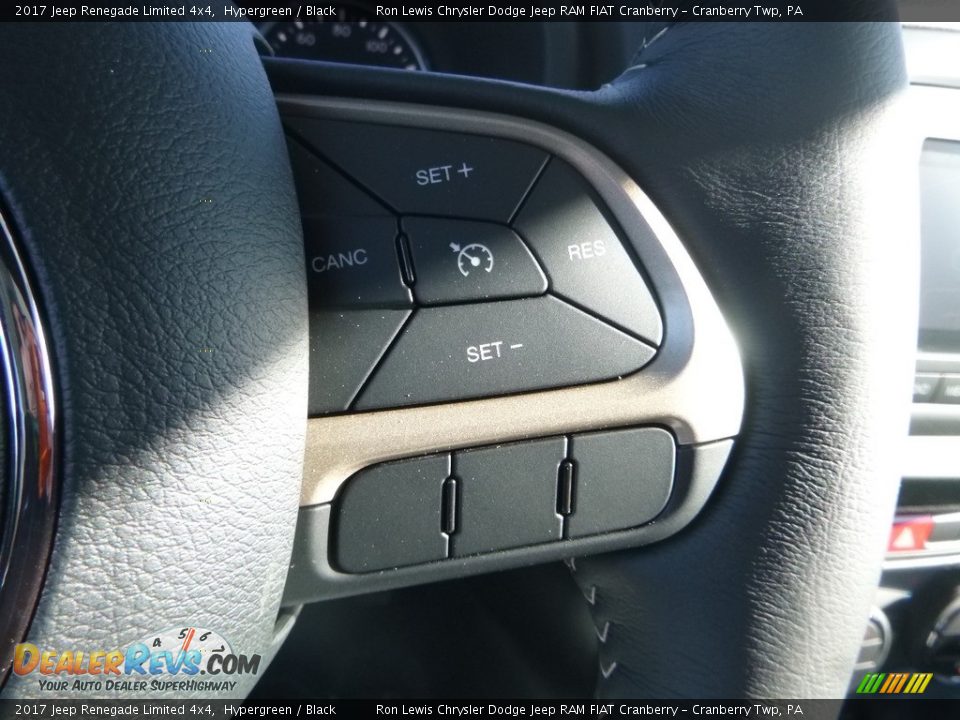 2017 Jeep Renegade Limited 4x4 Hypergreen / Black Photo #19