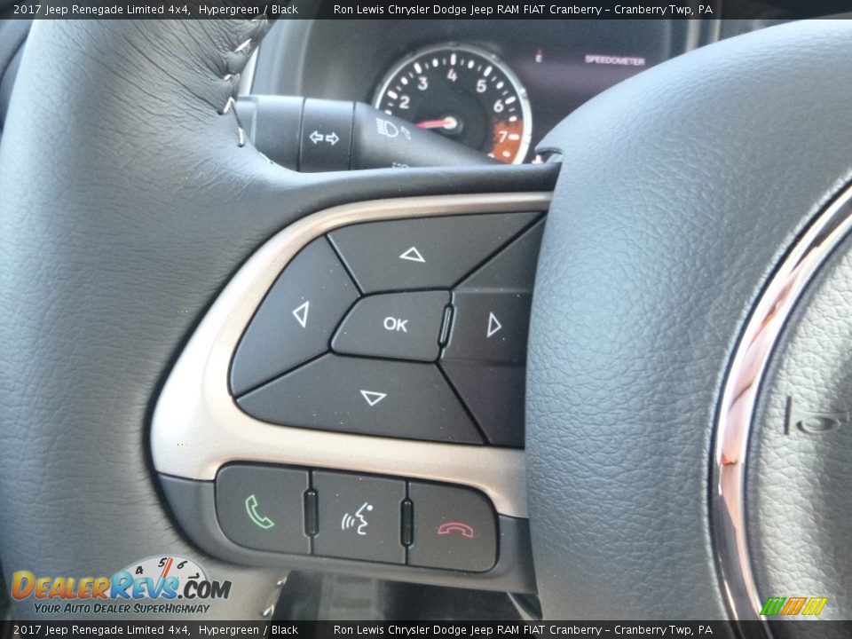2017 Jeep Renegade Limited 4x4 Hypergreen / Black Photo #20