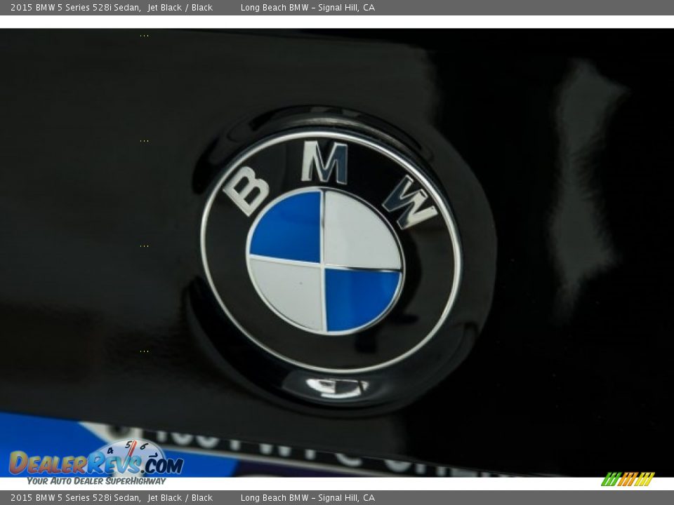 2015 BMW 5 Series 528i Sedan Jet Black / Black Photo #6