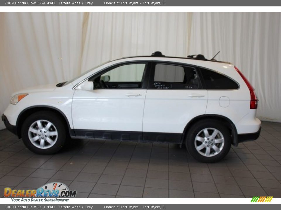 2009 Honda CR-V EX-L 4WD Taffeta White / Gray Photo #5