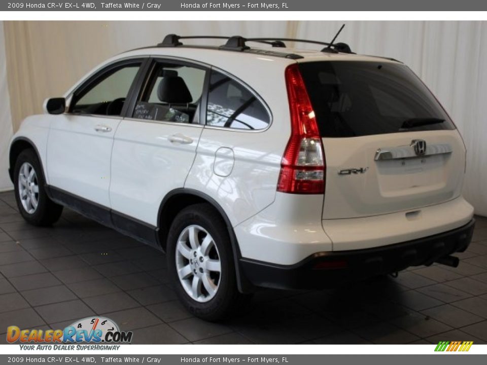 2009 Honda CR-V EX-L 4WD Taffeta White / Gray Photo #6