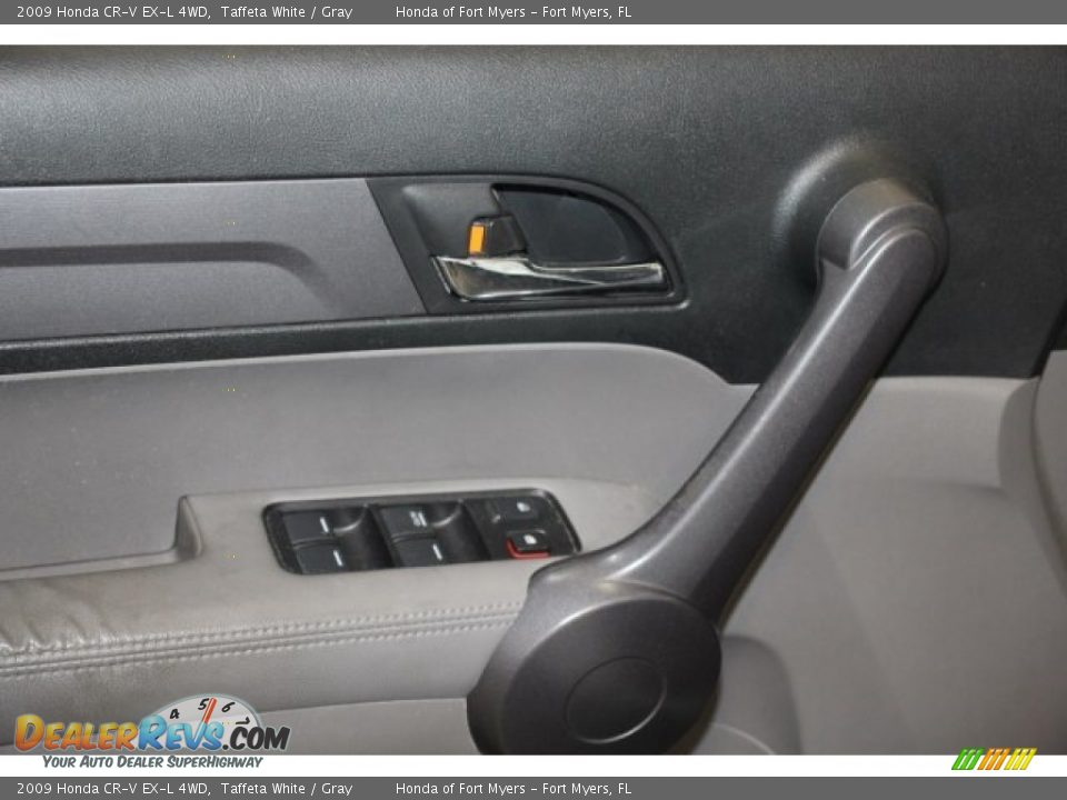 2009 Honda CR-V EX-L 4WD Taffeta White / Gray Photo #9