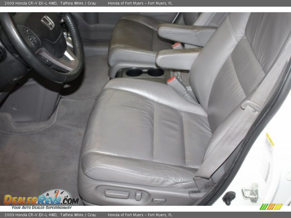 2009 Honda CR-V EX-L 4WD Taffeta White / Gray Photo #11