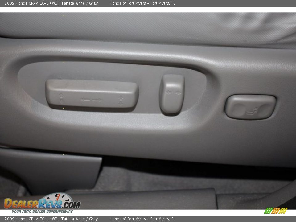 2009 Honda CR-V EX-L 4WD Taffeta White / Gray Photo #12