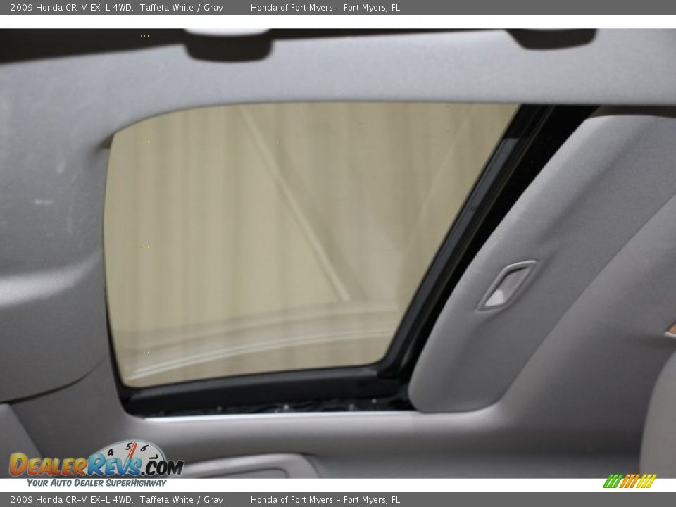 2009 Honda CR-V EX-L 4WD Taffeta White / Gray Photo #13