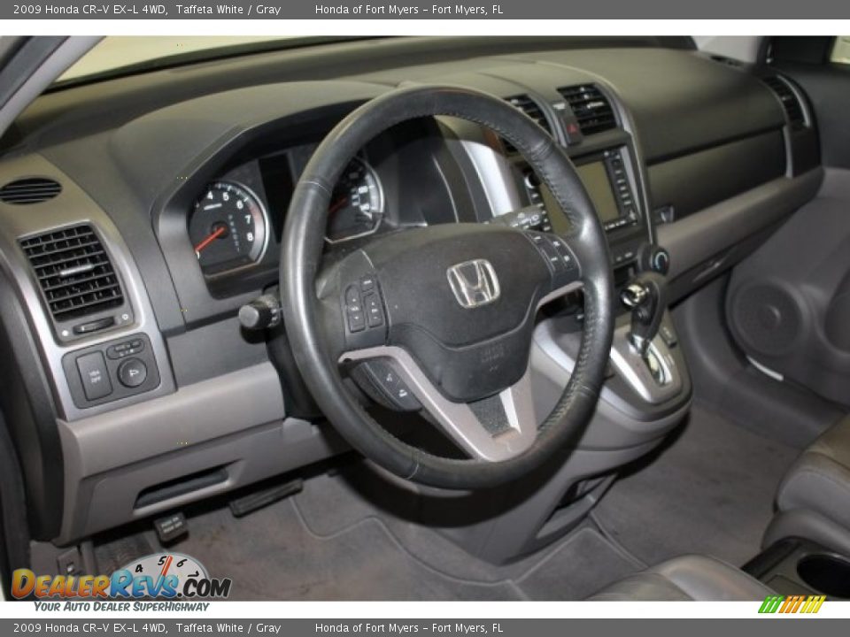 2009 Honda CR-V EX-L 4WD Taffeta White / Gray Photo #14