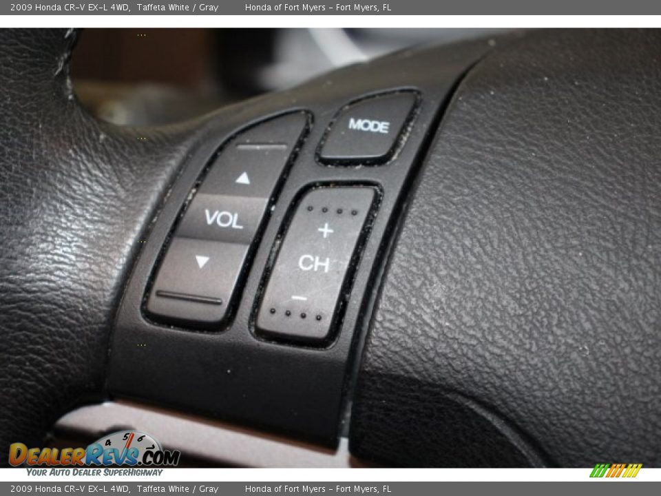 2009 Honda CR-V EX-L 4WD Taffeta White / Gray Photo #16